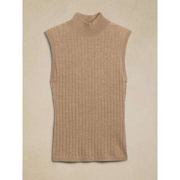 Banana Republic Nezha Merino Sleeveless Sweater Shell - M - Picture 4 of 5